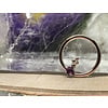 Sleeping Goddess Living Doll Rose Gold with Amethyst 16g 7/16" Seam Ring