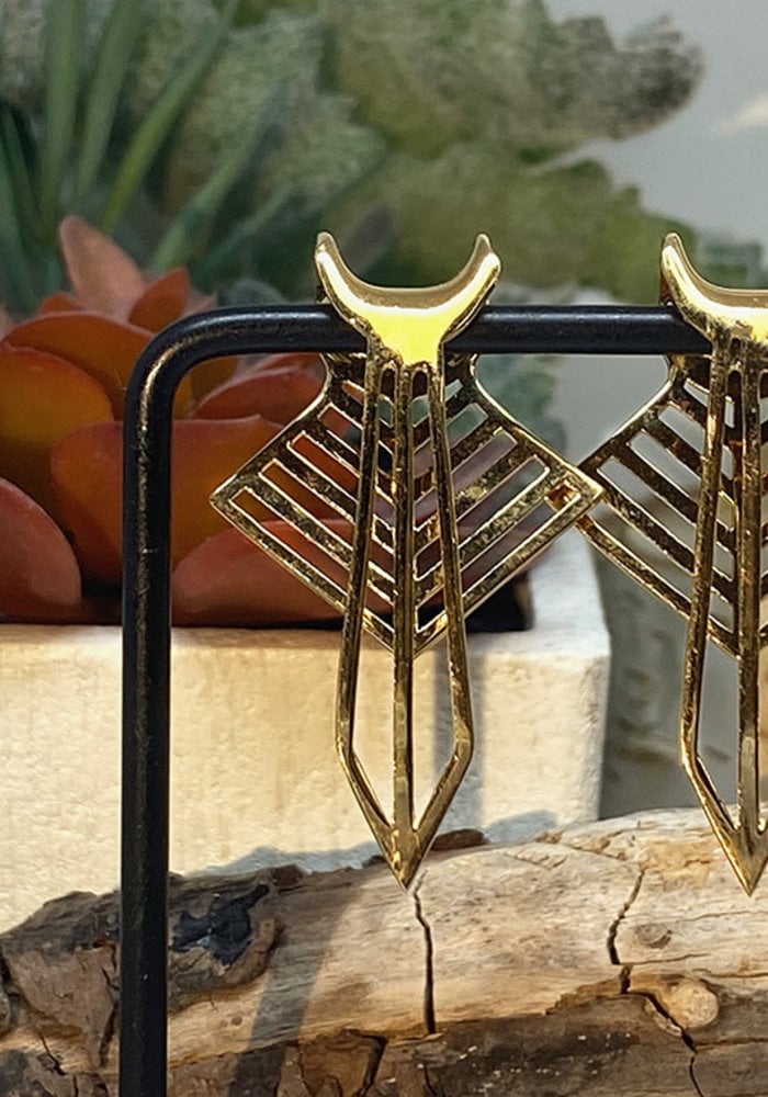 Tawapa Chevron Saddle Gold Plated 2g (6mm)