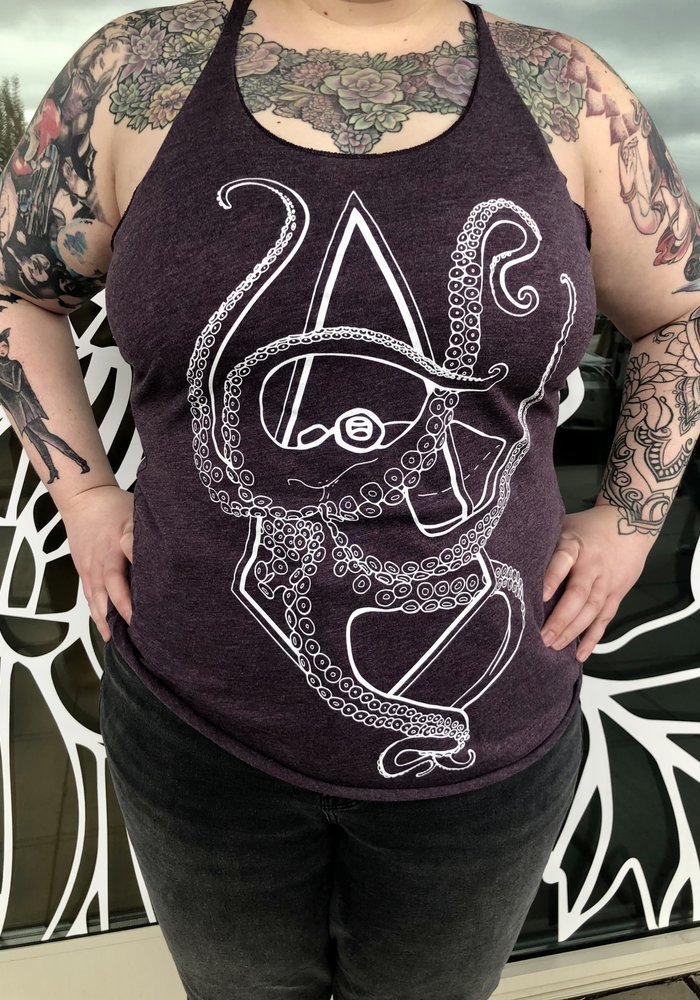 Mom's Octopus Tank Top Vintage Purple