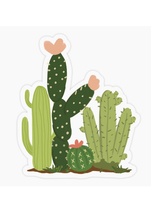 Bloomwolf Studio Cacti Field Sticker