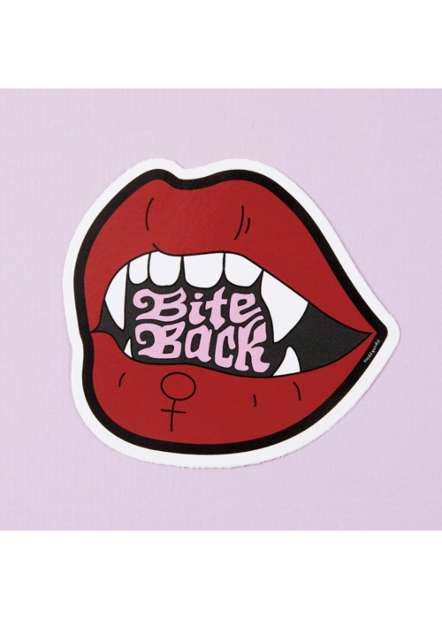 Punky Pins Bite Back Vinyl Sticker