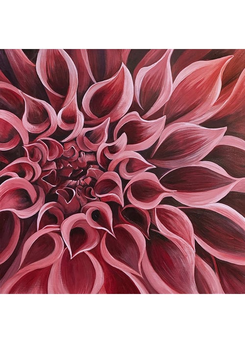 Dahlia 16x16 archival print- Beth Swilling