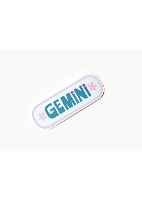 Have A Nice Day Gemini Horoscope Clear Die Cut Sticker