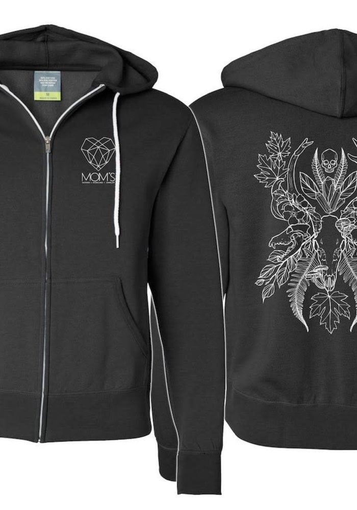 Mom's Custom Tattoo PNW Wildlife Skulls Black Hoodie