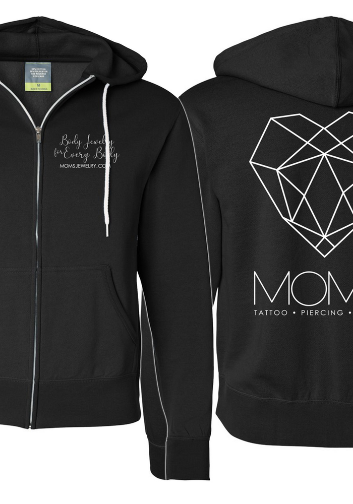 Mom's Custom Tattoo Modern Logo Hoodie