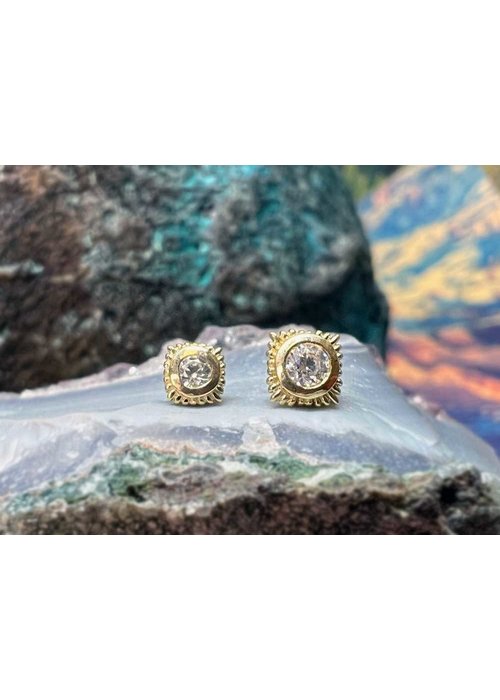 Tawapa Tawapa Plume Yellow Gold with CZ Threadless