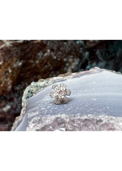 Tawapa Tawapa Season White Gold with CZ Threadless