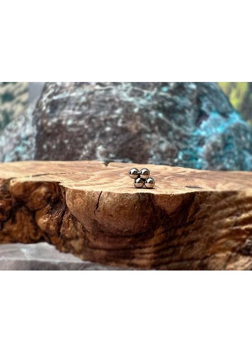 LeRoi, Inc. LeRoi 4 Bead Cluster Titanium Threadless