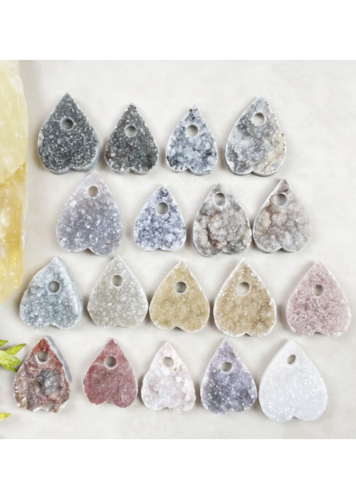 Ewelina Pas Jewelry Gemstone Planchette Carving Druzy