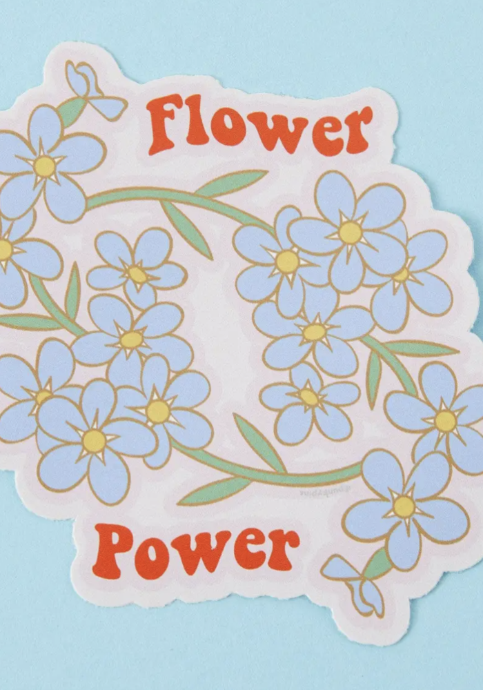 Flower Power Vinyl Sticker