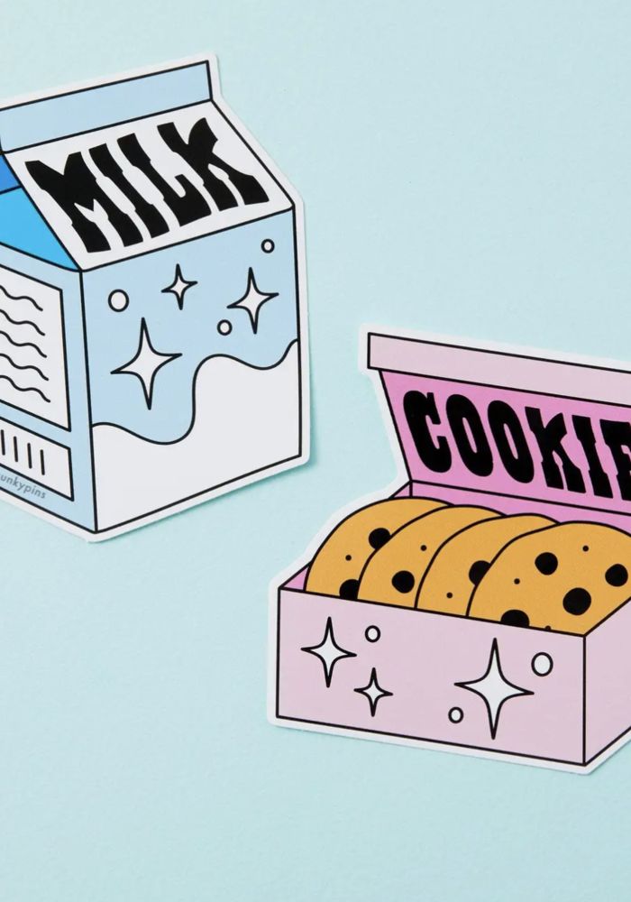 Milk & Cookies 2x Vinyl Sticker