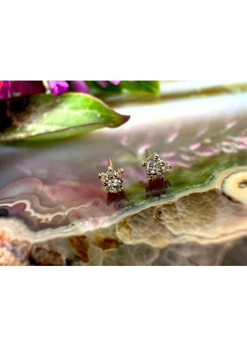 Modern Mood Modern Mood Leia Mini 14k Yellow Gold All Diamond Threadless