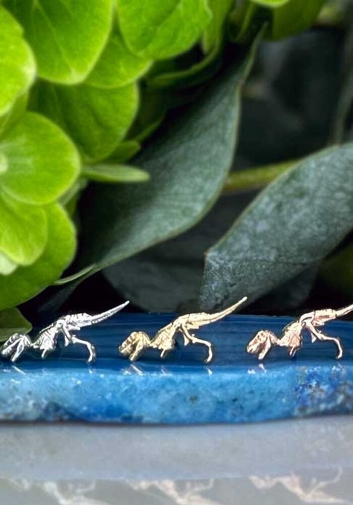 Body Gems T Rex 14k Rose Gold Threadless
