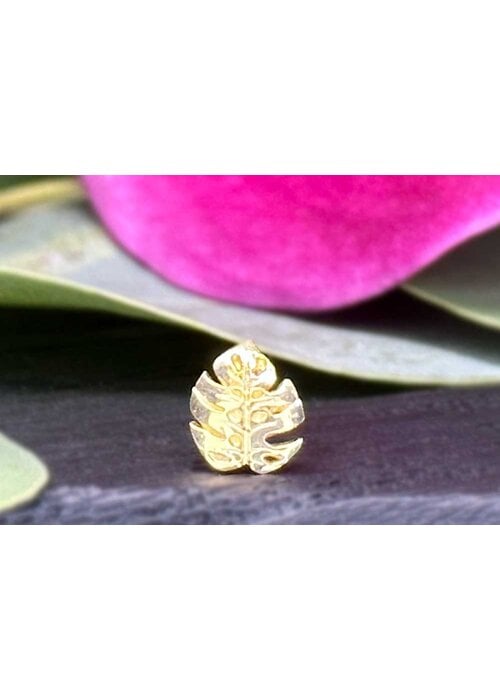 Regalia Regalia Duchess Monstera Yellow Gold Threadless - RIGHT Side
