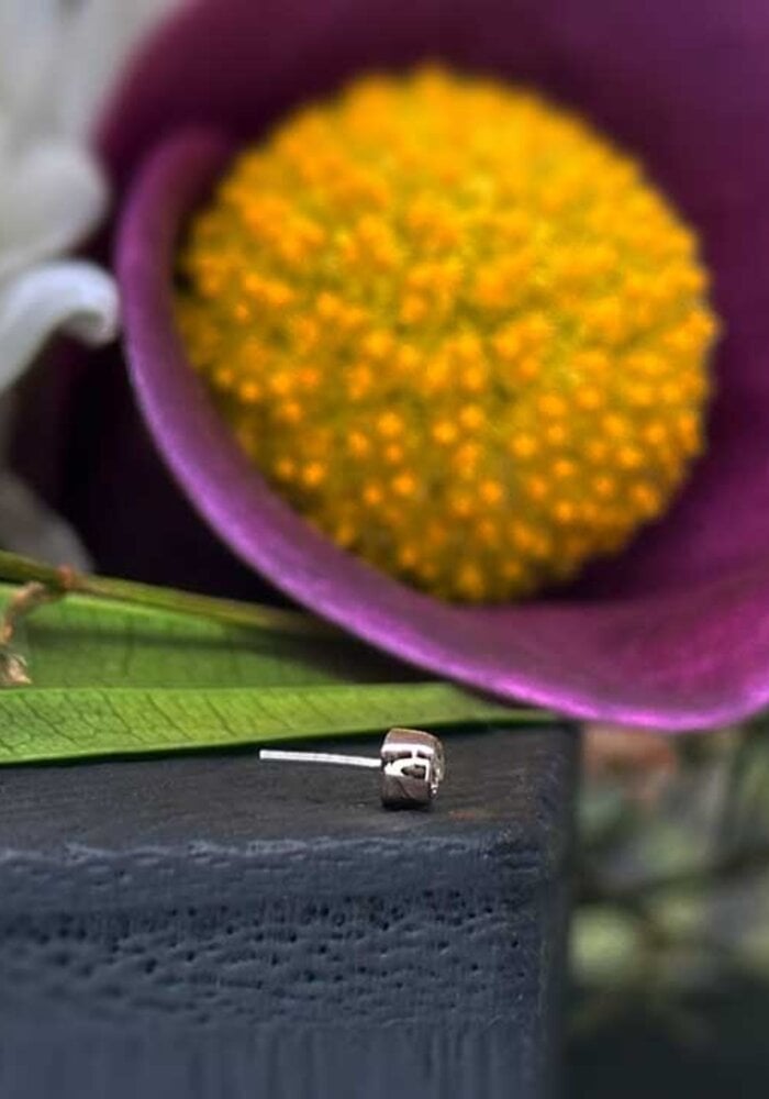 Alchemy Adornment Bezel CZ 14k Rose Gold 2mm Threadless