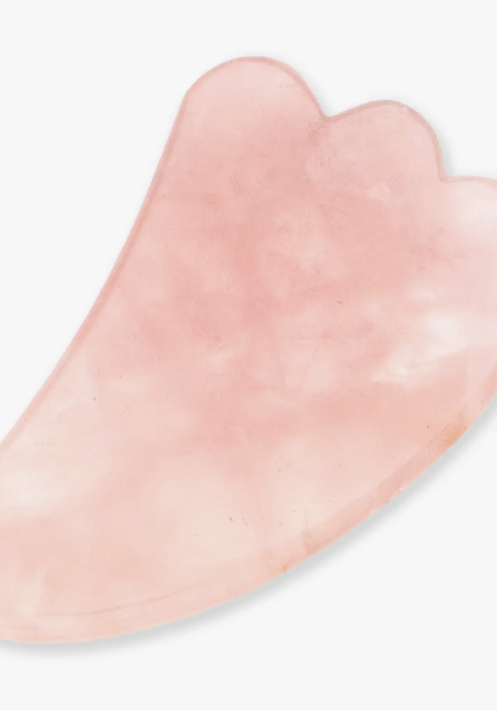 Gua Sha Crystal Massage Tool - Rose Quartz Wing