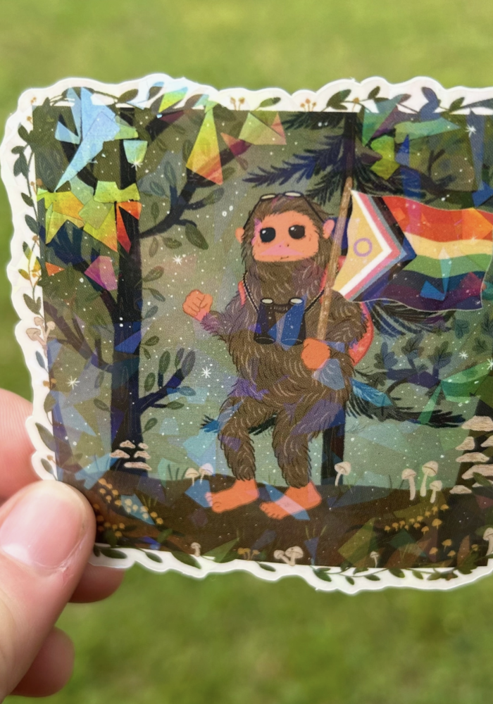 Sparkly Sasquatch Pride Sticker