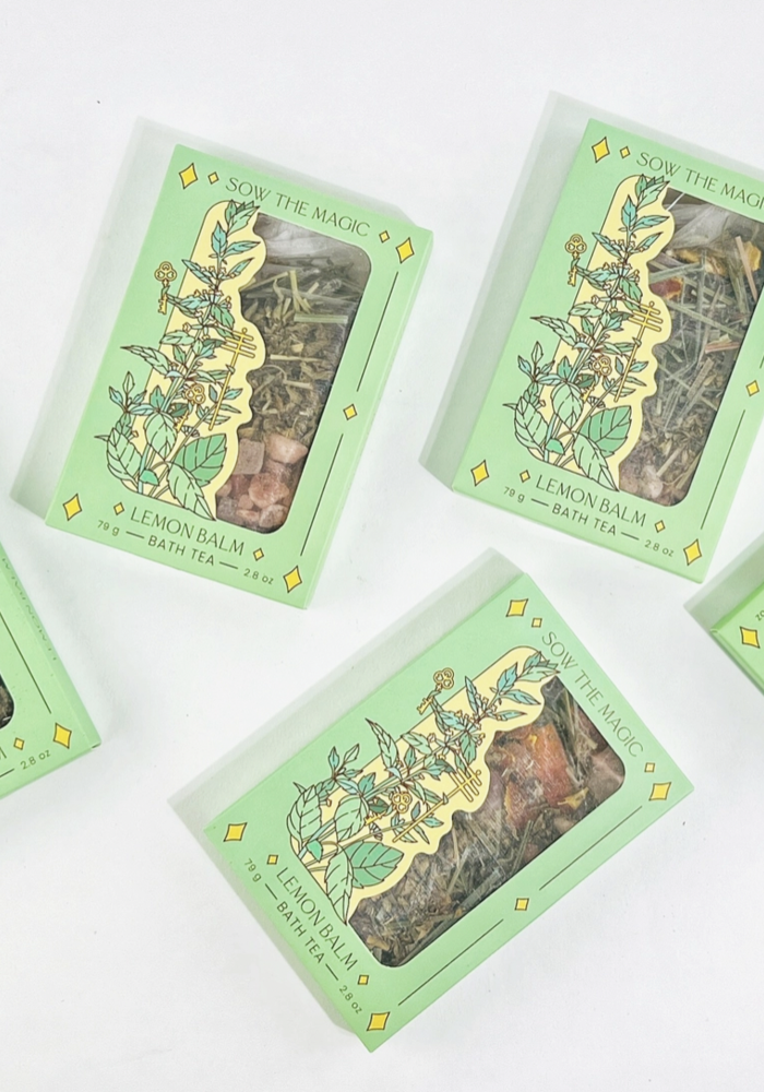Lemon Balm Tarot Botanical Bath Tea Box