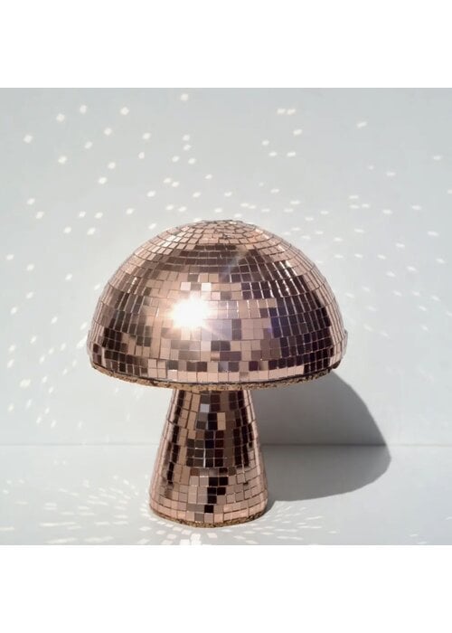 Golden Hour Designs Rose Gold Pink Disco Mushroom