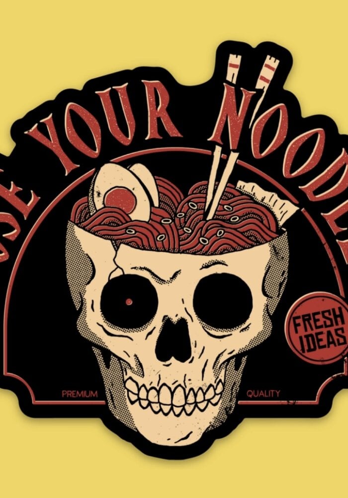 Use Your Noodle Sticker